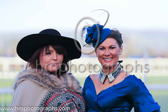 Jenny Montgomery and Deirdragh Murphy (clothes sponsored by Chic Fashions of Newry) at Down Royal on Boxing Day