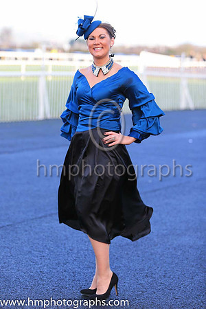 Deirdragh Murphy (clothes sponsored by Chic Fashions of Newry) at Down Royal on Boxing Day
