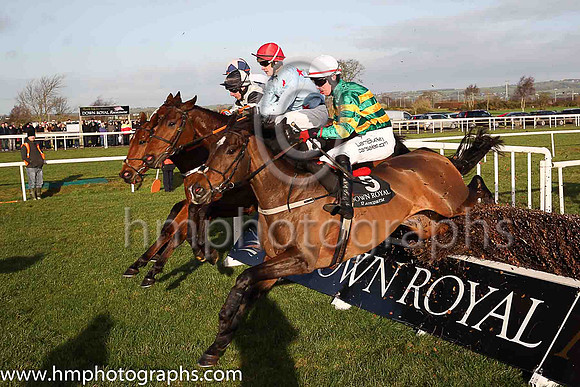 01st Last Goodbye and J J Slevin ( 6 , light blue, red stars ) Trainer - Miss E Doyle , Owner - Last Goodbye Syndicate