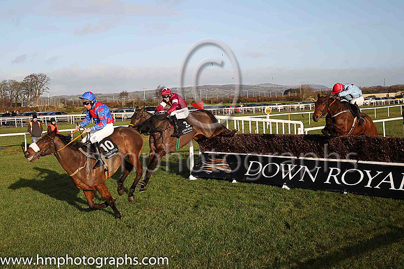 01st Last Goodbye and J J Slevin ( 6 , light blue, red stars ) Trainer - Miss E Doyle , Owner - Last Goodbye Syndicate