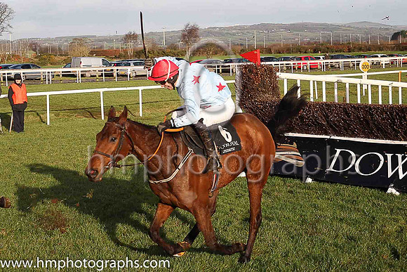 01st Last Goodbye and J J Slevin ( 6 , light blue, red stars ) Trainer - Miss E Doyle , Owner - Last Goodbye Syndicate