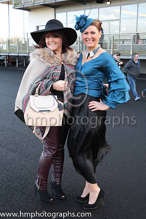 Jenny Montgomery and Deirdragh Murphy (clothes sponsored by Chic Fashions of Newry) at Down Royal on Boxing Day