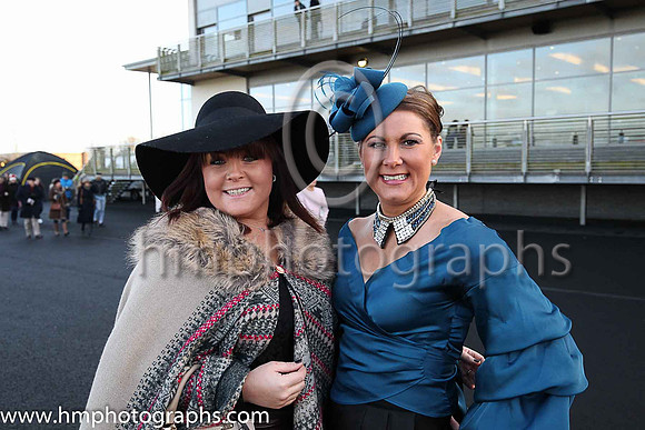Jenny Montgomery and Deirdragh Murphy (clothes sponsored by Chic Fashions of Newry) at Down Royal on Boxing Day