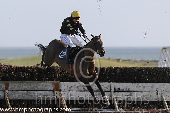 08 Liveforthemoment (12)  J P McKeown - PU Trainer : Claire Simpson, Black, yellow spots on sleeves