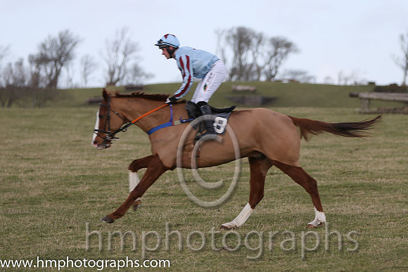04 Harbour Pirate (8)  B O'Neill - Trainer : D M Christie, Light blue, maroon star