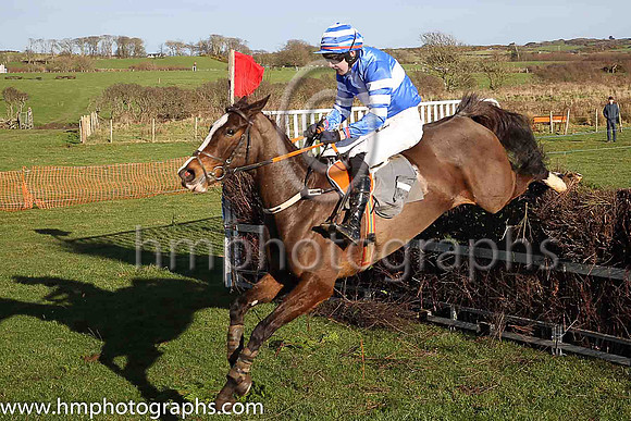 03rd LITTLE MILLIE and A J Fox ( 7 , ROYAL BLUE,white hoop; royal blue  white hooped sleeves; royal blue  white hooped cap ) Trainer: Matthew G. Quinn,, Owner : McNally, John A.