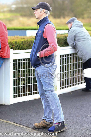 Stuart Crawford minus crurches at Down Royal - Stuat broke his leg before Christmas