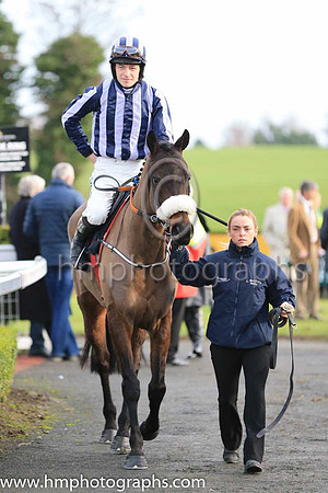 05th Steamboat Bill and David Mullins ( 2 , dark blue and mauve stripes ) Trainer - G Elliott , Owner - Thomas Brian McKnight