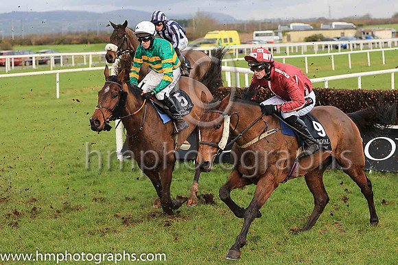 03rd White Arm and M P Walsh ( 5 , emerald green and orange hooped ) Trainer - A J Martin , Owner - John P McManus