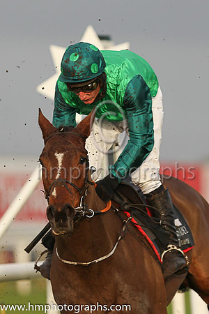 02nd Cadeau Du Bresil and D A Jacob ( 2 , emerald green, dark green sleeves ) Trainer - G Elliott , Owner - Simon Munir  Isaac Souede