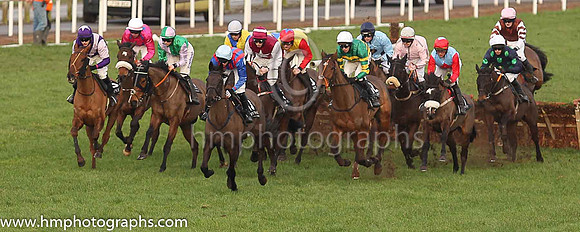 02nd There You Go and M P Walsh ( 12 , emerald green and orange hooped ) Trainer - Mrs J Harrington , Owner - John P McManus