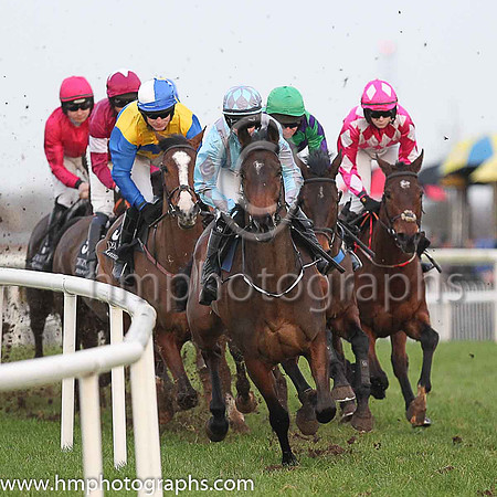 08th Murder Mile and Miss E Dunne ( 6 , pink and white diamonds ) Trainer - J C McConnell , Owner - Rockview Racing Club