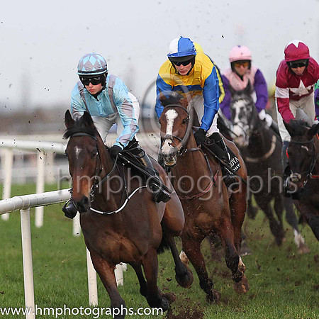 06th Ned's Island and Mr P A King ( 3 , yellow, royal blue hooped ) Trainer - D M O'Brien , Owner - Edward Power