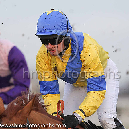 03rd Castle Clyde and Mr M J O'Hare ( 1 , yellow, royal blue sash ) Trainer - G Stewart , Owner - Mrs Stephanie Metcalfe