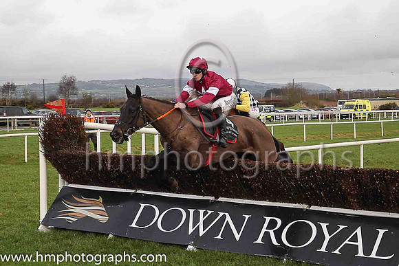 02nd Double Scores and D J Mullins ( 4 , maroon, white star ) Trainer - G Elliott , Owner - Gigginstown House Stud