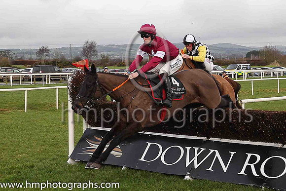02nd Double Scores and D J Mullins ( 4 , maroon, white star ) Trainer - G Elliott , Owner - Gigginstown House Stud