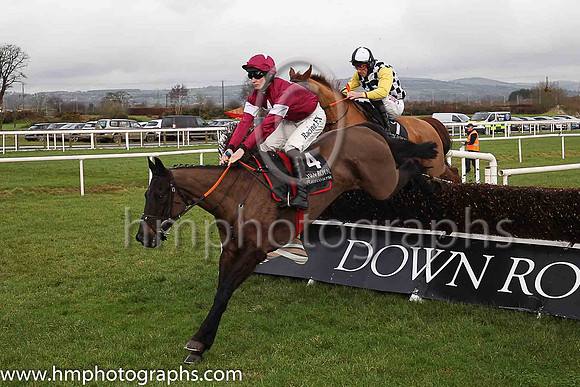 02nd Double Scores and D J Mullins ( 4 , maroon, white star ) Trainer - G Elliott , Owner - Gigginstown House Stud