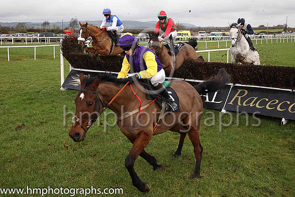 U Dollar And A Dream and P E Corbett ( 3 , emerald green and red striped ) Trainer - A J Martin , Owner - A Shiels  Niall Reilly