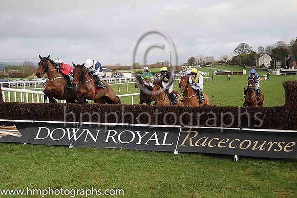 03rd Merrion Row and D E Mullins ( 8 , red, light blue stars ) Trainer - P J Rothwell , Owner - Oliver Barden