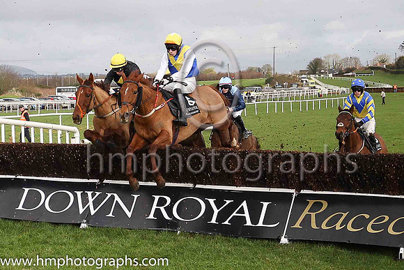 06th Cinder Rua and L A McKenna ( 6 , royal blue, yellow chevron ) Trainer - Nicole McKenna , Owner - J E B Jobson