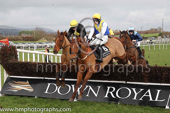 06th Cinder Rua and L A McKenna ( 6 , royal blue, yellow chevron ) Trainer - Nicole McKenna , Owner - J E B Jobson