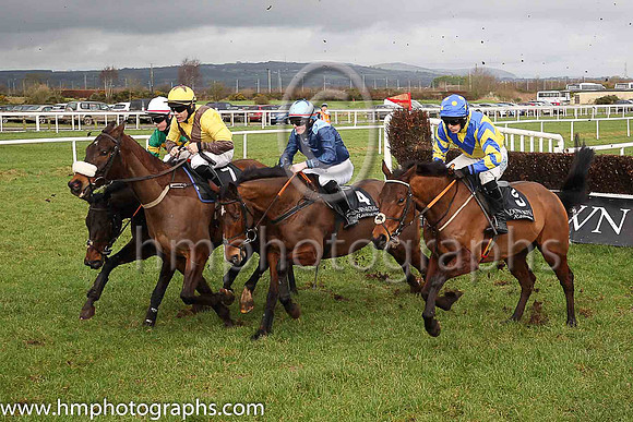 PU Polish Partisan and R C Colgan ( 7 , yellow, brown chevron ) Trainer - D Broad , Owner - Peter McClave