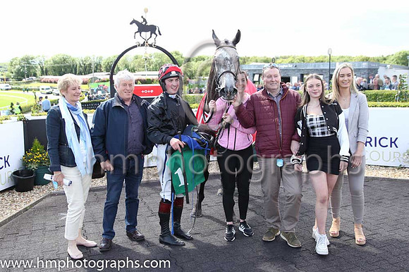 Race 4 Winner Dollar Value ridden by Mark McDonagh trained by T G McCourt - colours black, red and white cap number 1