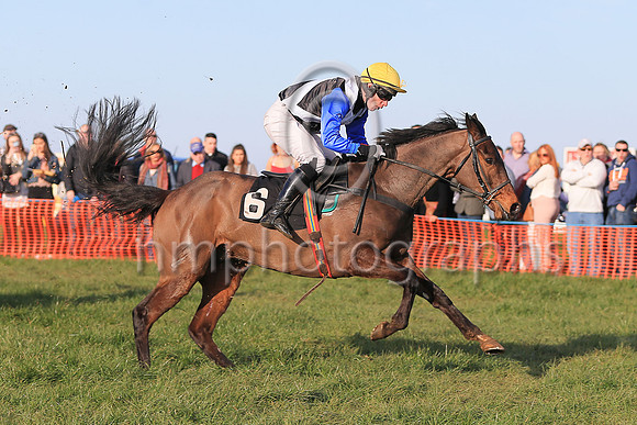 01st ROSSAMILAN and l O'Carroll ( 6 , BLACK,white cross belts; blue sleeves; yellow cap ) Trainer: Paul McAleese , Owner : Laura McAleese