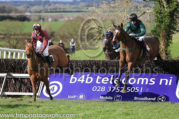 SIR DRUMMOND and S Kavanagh ( 4 , DARK GREEN,black sash; dark green sleeves; black cap ) Trainer: Brian W. Dougan,, Owner : Richard S. Gibson
