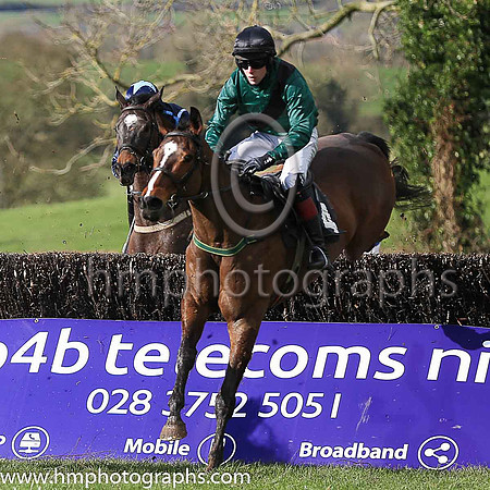 SIR DRUMMOND and S Kavanagh ( 4 , DARK GREEN,black sash; dark green sleeves; black cap ) Trainer: Brian W. Dougan,, Owner : Richard S. Gibson