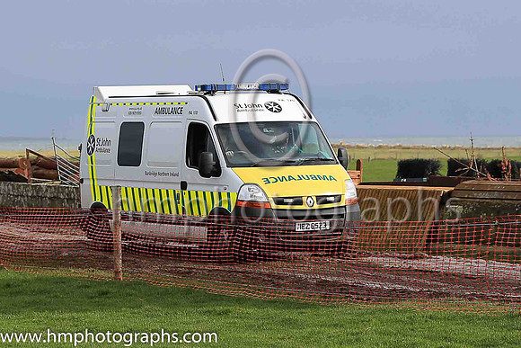 Third ambulance arrives late at East Down Foxhounds Point to Point at Tyrella - racing was delayed by 1 hour 15 minutes
