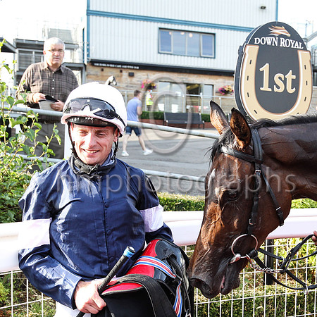 Declan McDonoghll in the winners enclosure after Master of Reality won Her Majesty's Plate at Down Royal on 23rd July 2021 at Down Royal