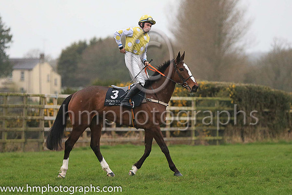 01st Dazzling Sarah and Mr D J Benson ( 3 , white and yellow diamonds ) Trainer - P A Fahy , Owner - James Coen
