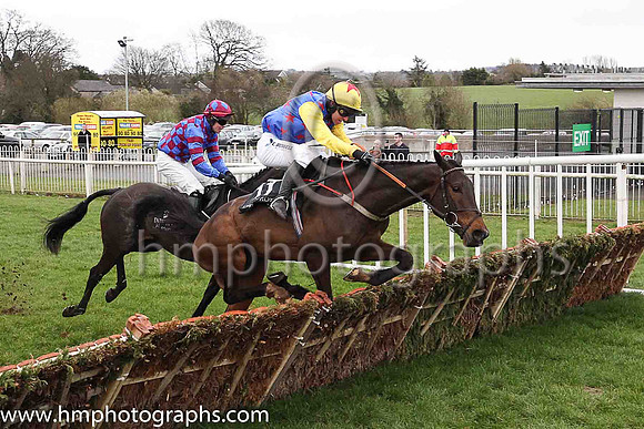 01st Tyrrell's Succes and Mr N McParlan ( 11 , blue, redstars, yellow sleeves ) Trainer - A Stronge , Owner - High Flying Hooves Syndicate