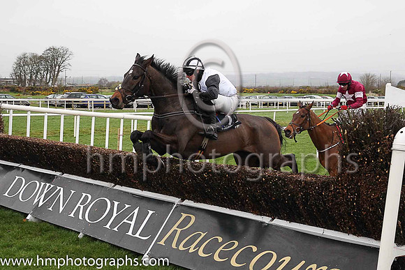 01st Bright Tomorrow and M J Bolger ( 1 , black and white hlvd ) Trainer - Mrs J Harrington , Owner - Michael Buckley