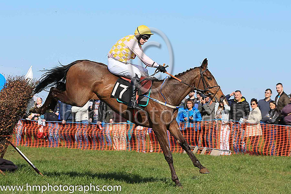 04th HOME PLACE and M J O'Hare ( 17 , PINK  YELLOW CHECK; pink sleeves; yellow cap ) Trainer: Warren Ewing,, Owner : Warren Ewing