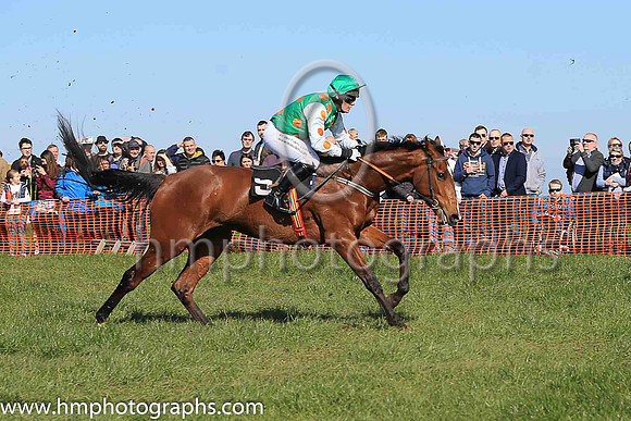 01st SOME MAN and R James ( 9 , EMERALD GREEN,orange spots; white sleeves,orange spots; emerald green cap ) Trainer: Donnchadh Doyle,, Owner : Syndicate Monbeg