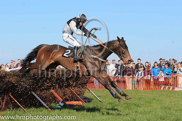 02nd BLUE FLIGHT (FR) and N McParlan ( 2 , BLACK  WHITE QTD; black  white hlvd sleeves; white cap ) Trainer: Colin S. McKeever,, Owner : W.W. Dennison