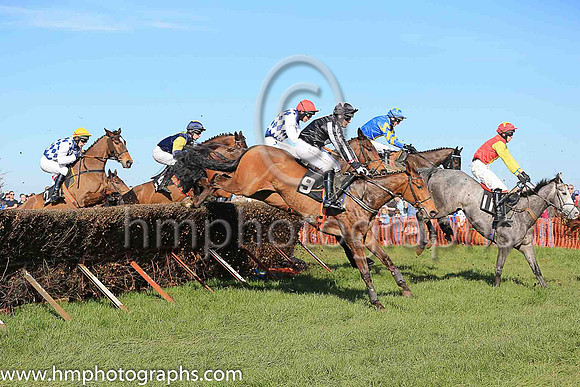 TILSON and R A Devine ( 2 , NAVY  WHITE DIAMONDS; white sleeves; red cap ) Trainer: I. R. Ferguson , Owner : Bartlett, R.A.