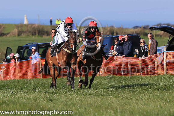 01st MANETTI and N McParlan ( 1 , NAVY  WHITE DIAMONDS; white sleeves; red cap ) Trainer: I. R. Ferguson,, Owner : R.A. Bartlett