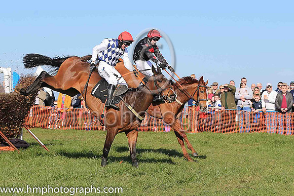 01st MANETTI and N McParlan ( 1 , NAVY  WHITE DIAMONDS; white sleeves; red cap ) Trainer: I. R. Ferguson,, Owner : R.A. Bartlett