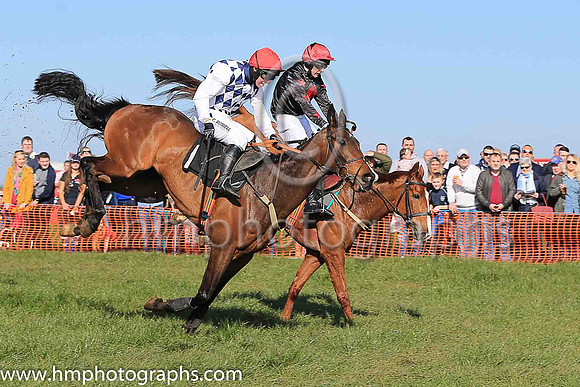 01st MANETTI and N McParlan ( 1 , NAVY  WHITE DIAMONDS; white sleeves; red cap ) Trainer: I. R. Ferguson,, Owner : R.A. Bartlett
