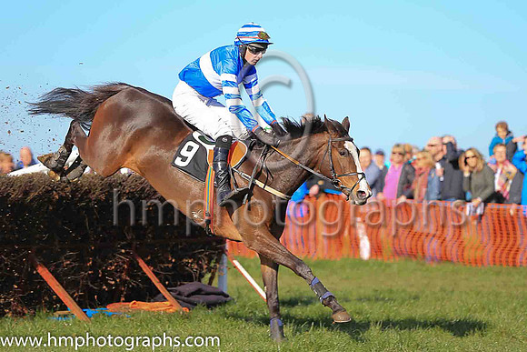 02nd LITTLE MILLIE and A J Fox ( 9 , ROYAL BLUE,white hoop; royal blue  white hooped sleeves; royal blue  white hooped cap ) Trainer: Matthew G. Quinn , Owner : John A. McNally