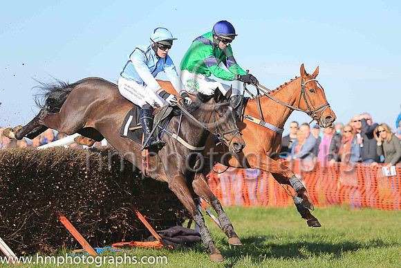 04th CRAWFORDS MILL and R James ( 1 , LIGHT BLUE,navy seams; light blue sleeves; light blue cap,purple star ) Trainer: S.R.B. Crawford , Owner : S.R.B. Crawford