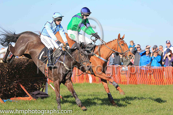 04th CRAWFORDS MILL and R James ( 1 , LIGHT BLUE,navy seams; light blue sleeves; light blue cap,purple star ) Trainer: S.R.B. Crawford , Owner : S.R.B. Crawford
