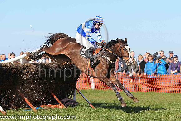 02nd LITTLE MILLIE and A J Fox ( 9 , ROYAL BLUE,white hoop; royal blue  white hooped sleeves; royal blue  white hooped cap ) Trainer: Matthew G. Quinn , Owner : John A. McNally