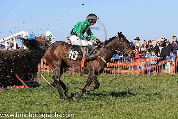 03rd LOVEFROMABOVE and N McParlan ( 10 , GREEN,black sash; green sleeves; black cap ) Trainer: Lyle Andrew , Owner : Michael D.A. Graham