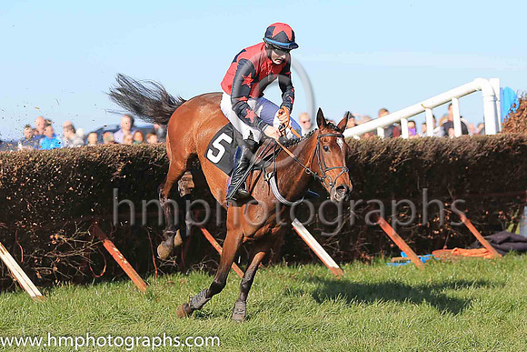 COURT IN FLIGHT and S P Kelly ( 5 , RED,black triple diamond; black sleeves,red stars; black cap,red star ) Trainer: Ben Arthey,, Owner : Ben Arthey