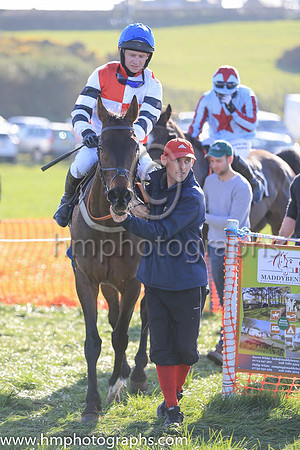 01st FELIX YONGER and N McParlan ( 2 , WHITE  RED QTD; white  black hooped sleeves; royal blue cap ) Trainer: C.A. McBratney , Owner : Samuel Downey James Marley