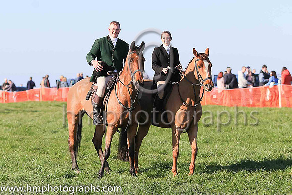 Andrew Miskimmon and Jan Barr, Mount Stewards at the Route P2P at Portrush